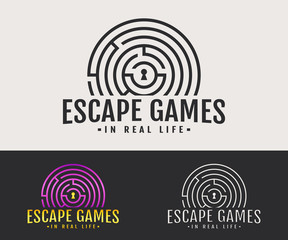 Real-life escape games logo.