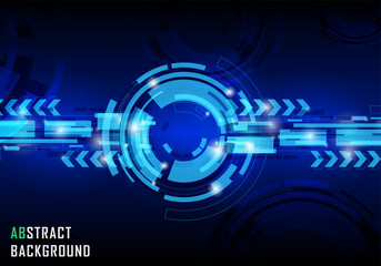 Vector abstract technology cycle background. Template brochure and layout design