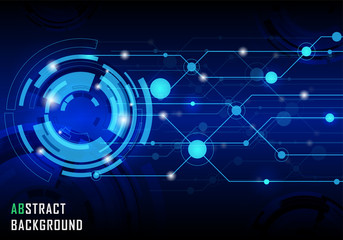 Vector abstract technology cycle background. Template brochure and layout design