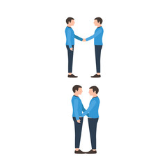 handshake flat illustration