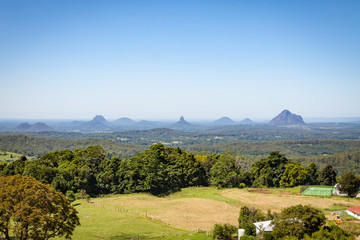 Glass House Mountains from Mary Cairncross Lookout Maleny Queensland Australia