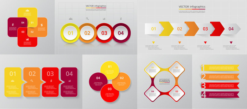 Vector Circle Infographic Set.