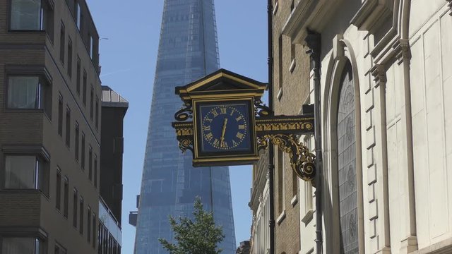 Old wall clock. London. 