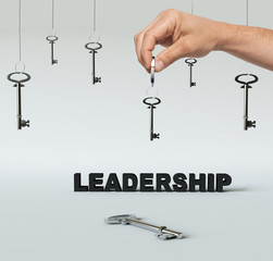 3D rendering, key to leadership spoon