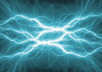 Fototapeta na wymiar Blue plasma, electrical energy background