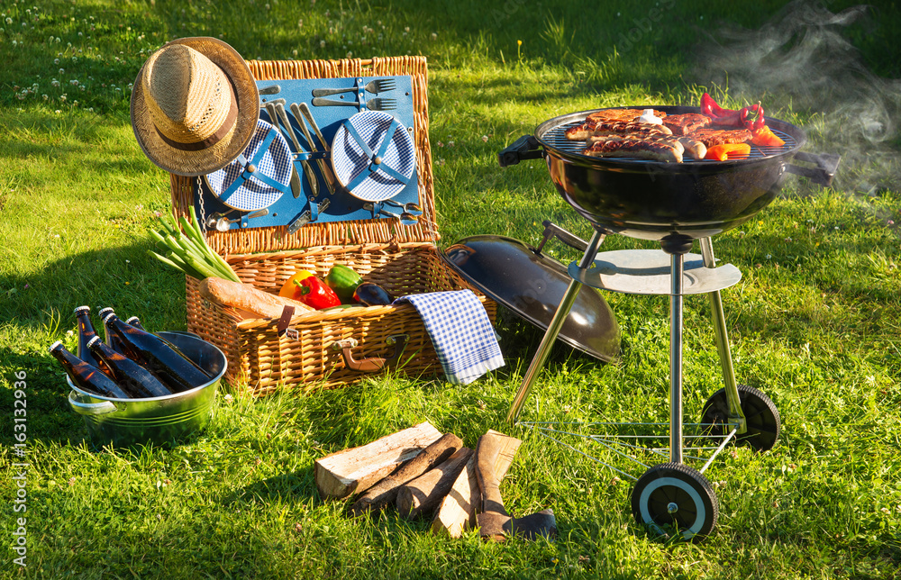 Wall mural barbecue picnic