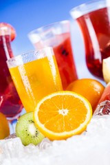 Tropical cocktails set