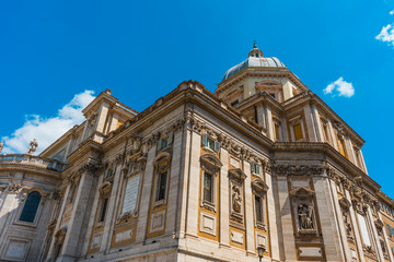 Fototapeta na wymiar Low angle of Santa Maria Maggiore