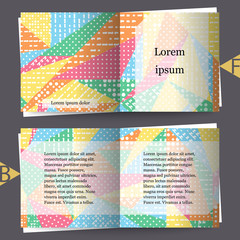 Brochure template with abstract background. Eps10 Vector illustration