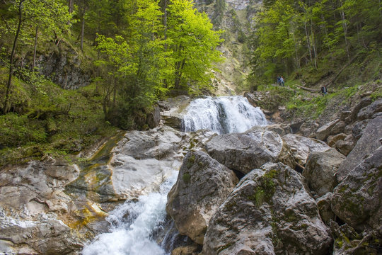 Pollat Gorge waterfall in Neuschwanstein - Bavaria, Germany