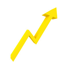 3D illustration of a lightning