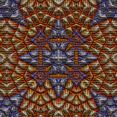 3d Illustration - symmetrisches Mosaik