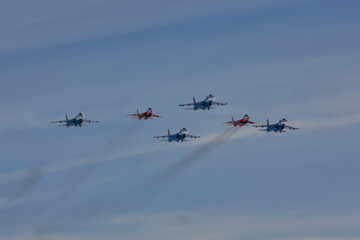 KUBINKA, MOSCOW REGION, RUSSIA Aerobatic team 