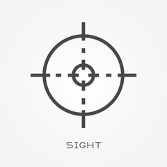 Line icon sight