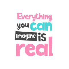 Vector poster with phrase