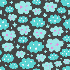 Seamless creative pattern.