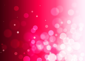 Abstract raspberry. red background with bokeh effect, gradient, circles