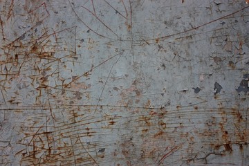 old metal rusty in brown color background