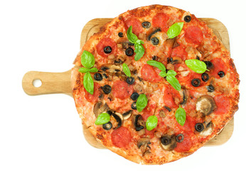 Pepperoni and Mushrooms Pizza