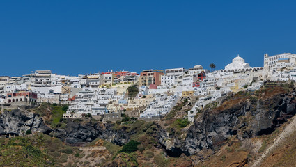 Fototapeta na wymiar Panoramic view of the island of Santorini