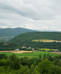 Fototapeta na wymiar Panorama vallée Ainsa Espagne