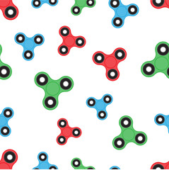 spinners seamless pattern on white background