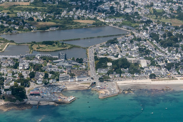 Fototapeta premium Vue aérienne de Carnac en France