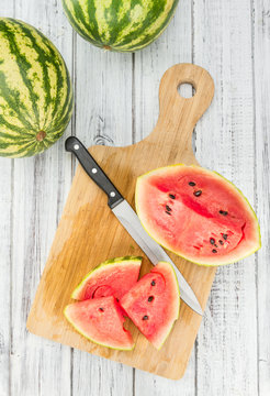 Portion of Fresh Watermelon (selective focus)