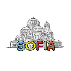 Sofia beautiful sketched icon