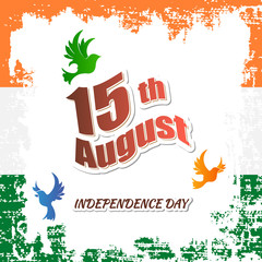 Naklejka premium Indian Independence day