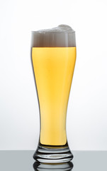 Glass of light beer
