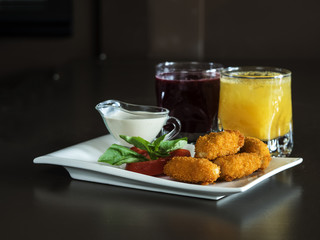 Crispy chicken nuggets