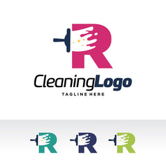 Letter ,Cleaning Logo Template Design Vector, Emblem, Design Concept, Creative Symbol, Icon