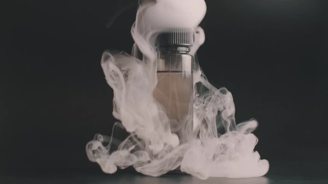 60ml Vape Liquid Juice Bottle Surrounded by Smoke Fall