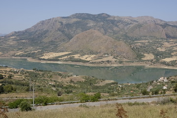 Fototapeta na wymiar lake rosamarina