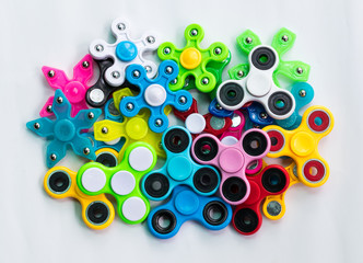 Hands spinner variety of colors.