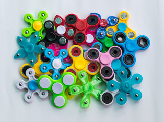 Hands spinner variety of colors.