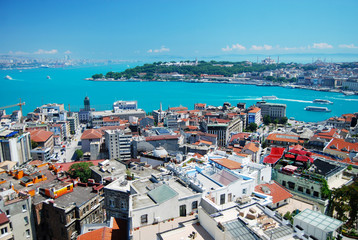 Naklejka na ściany i meble Istanbul city panorama