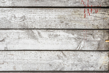 Vintage light painted old wood planks with cracks, scratches and shabby paint for natural design, patterns, extured background with space for copy text.