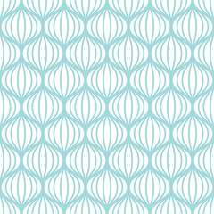 Seamless Pattern Retro Waves Turquoise © Jan Engel