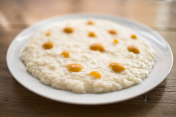 risotto alla limonaria e cachi