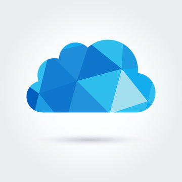 Creative blue cloud background