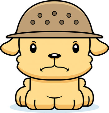 Cartoon Angry Zookeeper Puppy