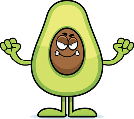Angry Cartoon Avocado - 163159148