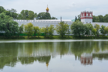 Novodevichy Convent view in Moscow, Russia
