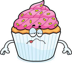 Sick Cartoon Cupcake