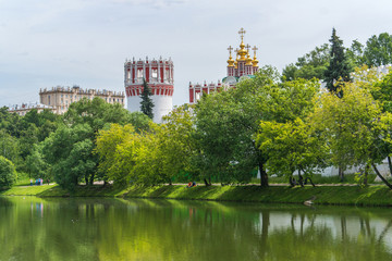 Novodevichy Convent view in Moscow, Russia