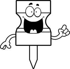 Cartoon Pushpin Idea