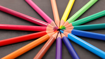 Fototapeta premium colored pencils