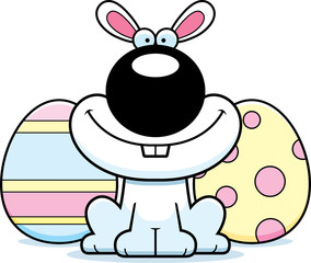 Obraz na płótnie Canvas Smiling Cartoon Easter Bunny